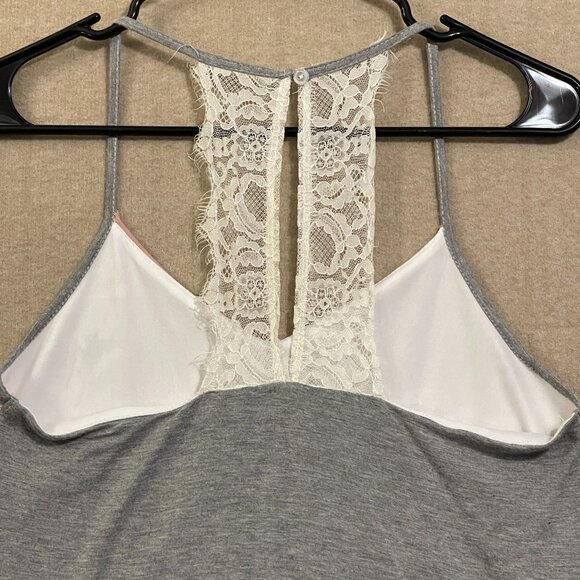 Maurices Blouse Women's Small Pink & Gray Floral Sleeveless - Picture 8 of 12